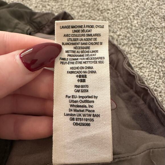 Free People army green lined utility jacket size S - Picture 9 of 9